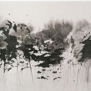 "Bosque y tormenta de pájaros" 20 x 25 cm