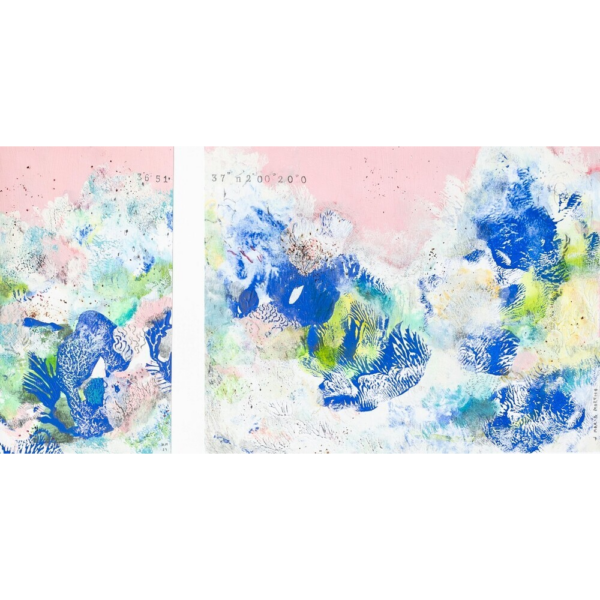 "Mar que trema" Díptico. 40 x 50 cm