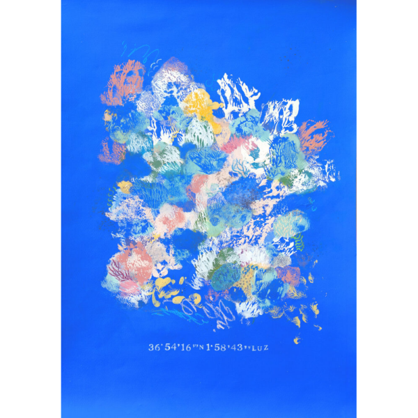"Mar eléctrico. Coordenada Luz" 100 x 70 cm