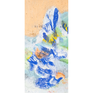 "Mar atravesando el naranja" 21 x 29 cm