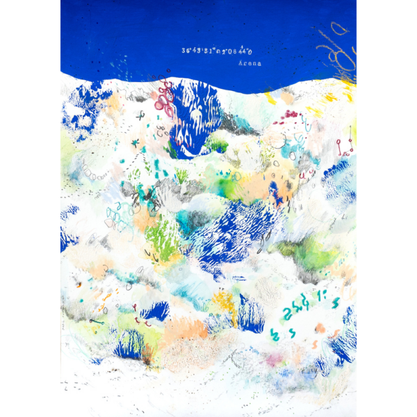 "Mar que hilvana" 50 x 70 cm