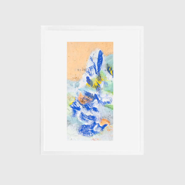 "Mar atravesando el naranja" 21 x 29 cm - Imagen 3