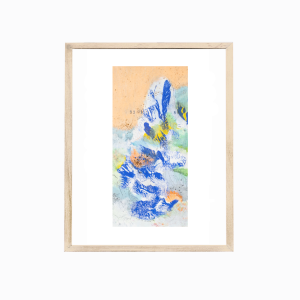 "Mar atravesando el naranja" 21 x 29 cm - Imagen 2